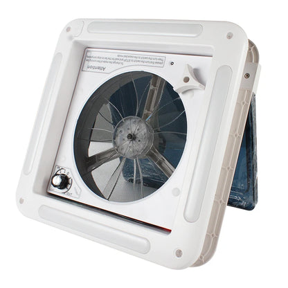TYTXRV Caravan Accessories 11'' 12V CE RV Roof Vent Fan Manual Lifting Skylight Exhaust Fan for Camper Motorhome Travel Trailer
