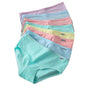 7Pcs/Set Candy Color Underwear Womens Comfortable High-quality Cotton Panties Mid-waist Breathable Underpanties Plus Size Briefs