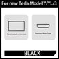 For Tesla Model Y/YL/3 Highland Center Console Wireless Charging Silicone Pad Cup Holder Mat Anti-slip black style accessories