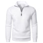 Spring and Autumn new casual half zipper stand up collar hoodie trend simple and loose oversized fleece men's hoodie