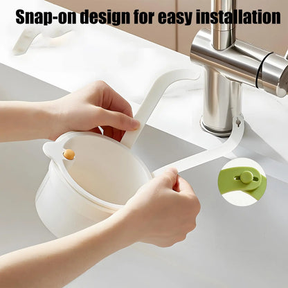 Self Cleaning Kitchen Sink Strainer Basket Press Automatic Dumping Waste Catcher Faucet Hanging Draining Basket Trash Filter