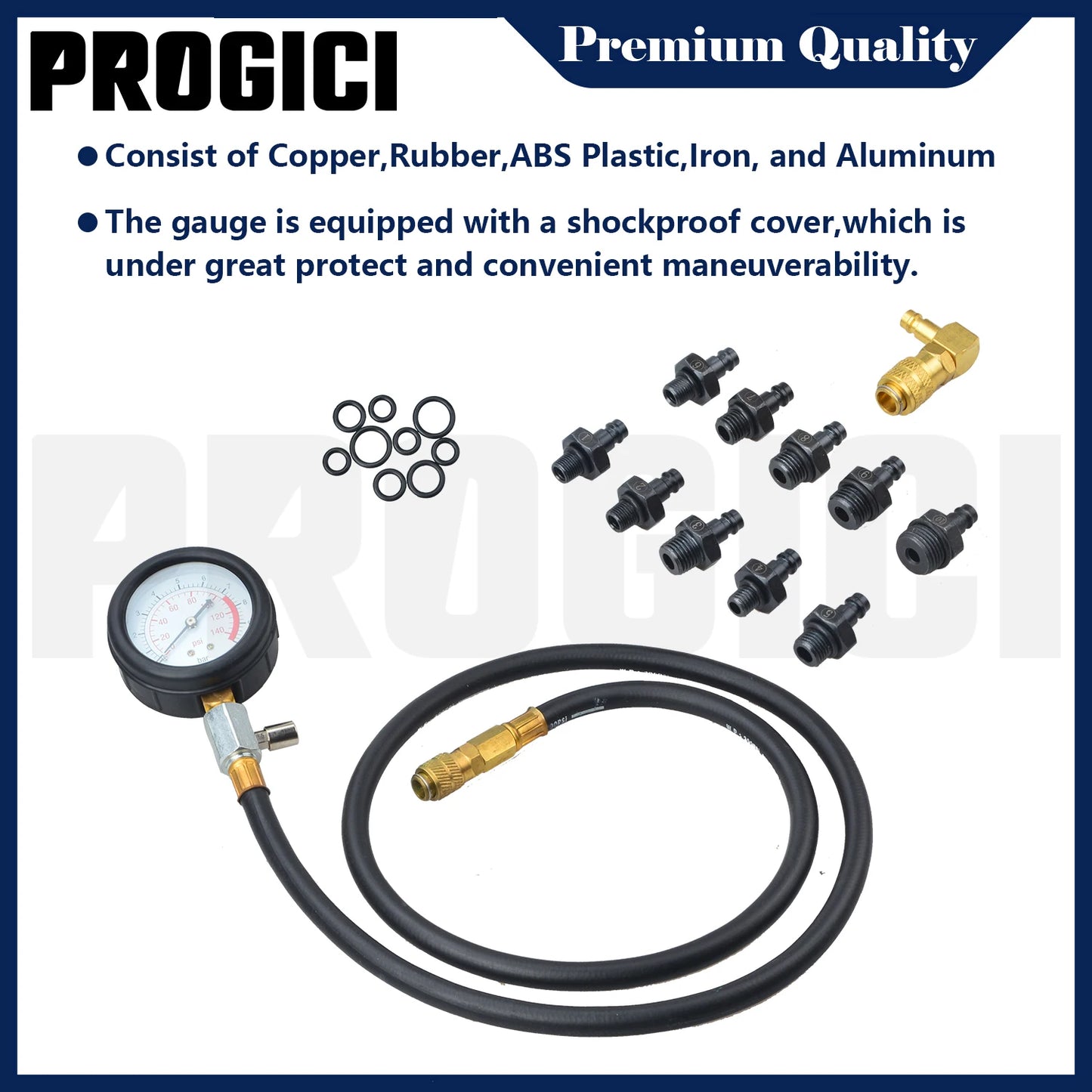 13PCS Engine Oil Pressure Test Kit Tester Car Garage Tool Low Oil Warning Devices for Engine Diagnostic Test