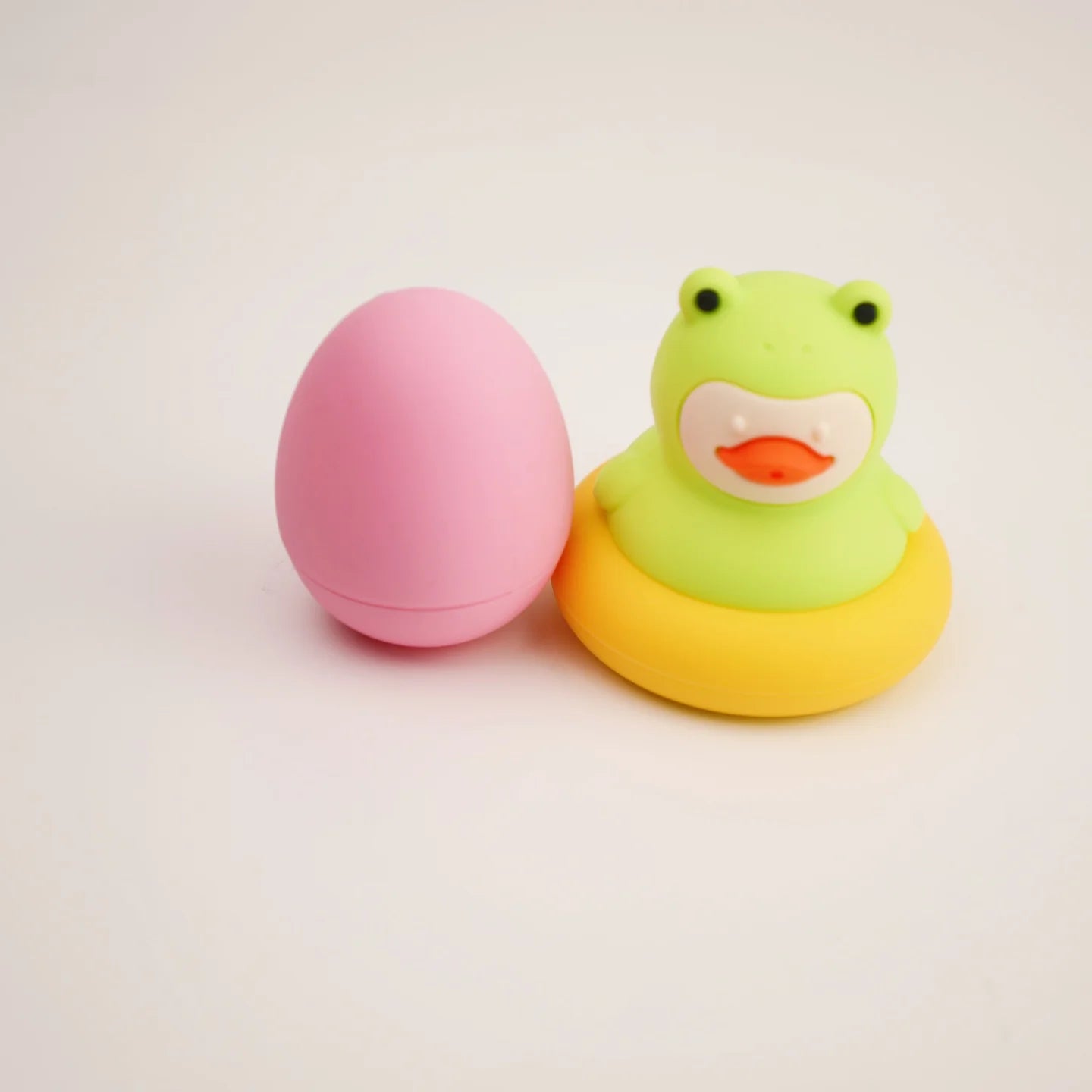 BPA Free Baby Silicone Bath Toys Cute Duckling&Frog Shape Floating Water Toy for Infants Toddlers Fun Bathroom Toys Babies Gifts