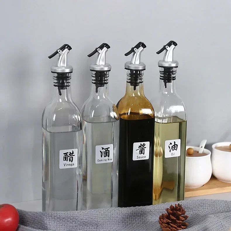 1-5PCS Oil Bottle Stopper Lock Plug Seal Leak-proof Nozzle Sprayer Oil Bottle Stopper Cap Liquor Dispenser Wine Pourer Gadgets