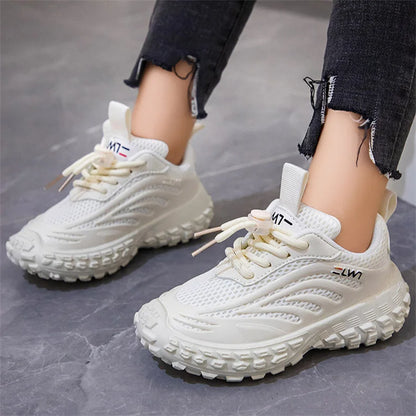 JIMITU Children Sneakers Breathable Mesh Kids Girls And Boys Casual Shoes Rubber Sole Summer Autumn Toddlers Tennis 3-6y