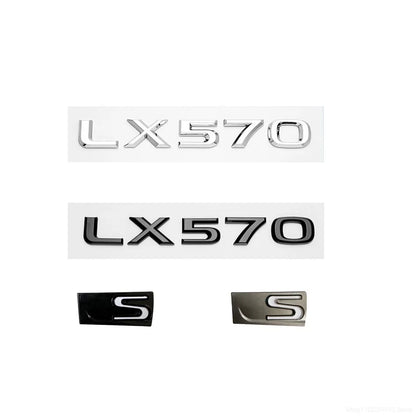 For Lexus LX570 S Accessories 2008-2019 Car Rear Trunk Special Emblem Badge Sticker Letter Rear Emblem