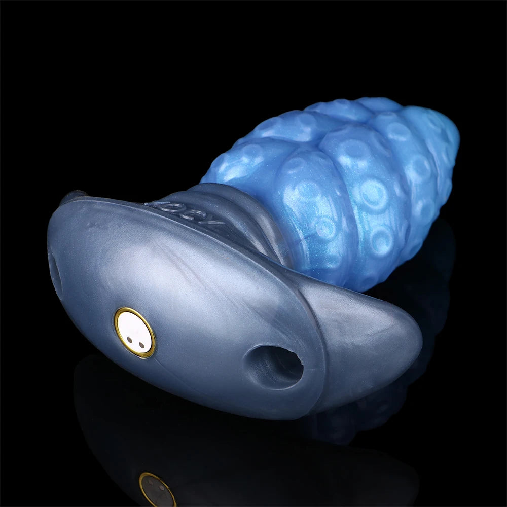 FAAK Silicone Wearable Anal Plug with Large Tail size S M L XL XXL Wireless Control Strapon Vibrator BDSM Flirting Sex Toys