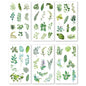 6pcs Leaf Flower Stickers Japanese Accessories for Kids Dessert Diary Decorating Pretty Stationery Feather Decoration Supplies