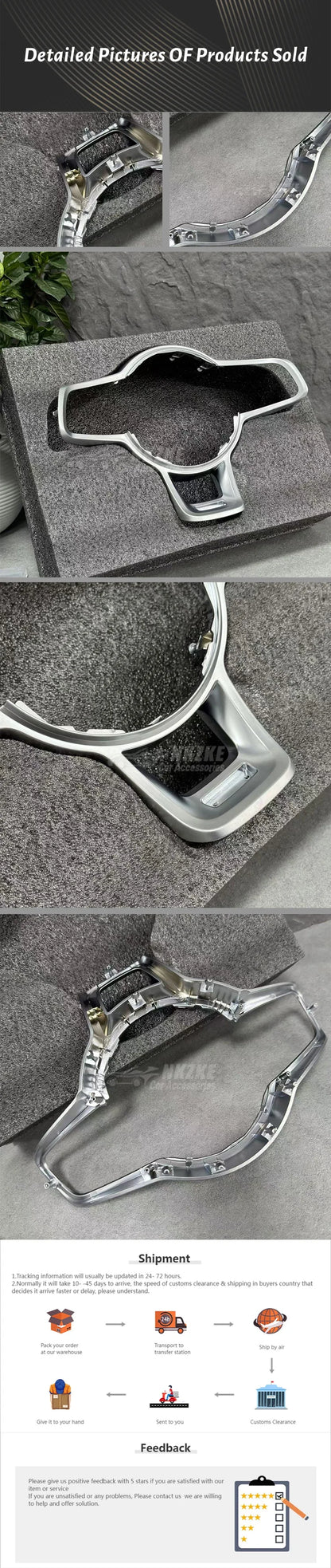 Suitable for Golf 7 7.5R GTI Rline GTD Shangku R Sport Edition steering wheel button box car retail accessories