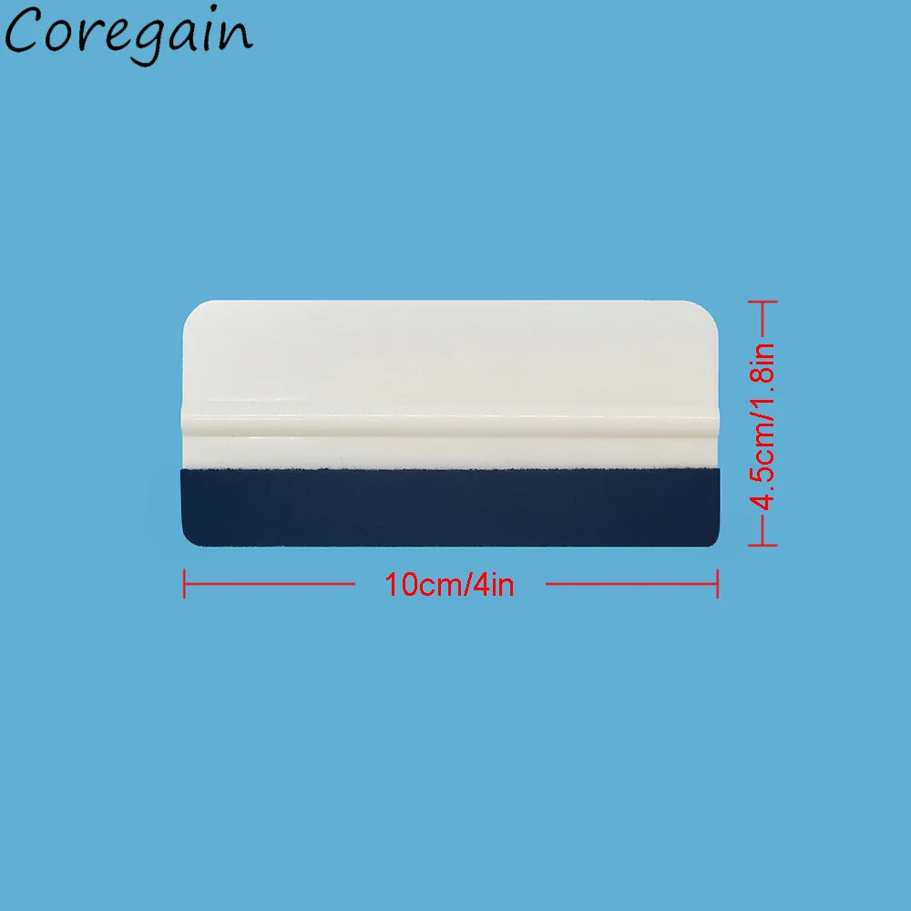 10x4.5cm  Felt Fabric Cloth Suede Card Squeegees Carbon Fiber Vinyl Car Wrap No Scratch Scraper Window Tint Tools