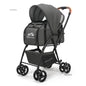 Lightweight and Foldable  Stroller Pet Bag Dog Stroller Dog Scooter Dog Trolley with Storage Basket Stroller for Animals