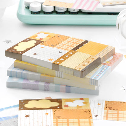 80sheets Starlight Fragment Series Kawaii Ins Message Notes DIY Scrapbooking Material Aesthetics Craft Paper