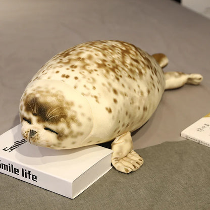 Simulation Giant Sea Lion Plush Toys Sea World Animal Soft Stuffed 3D Seal Pillow Home Decor Sofa Cushion Nice Birthday Gift