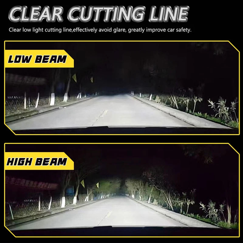 H7 H4 Led Canbus Lights 1:1 Mini Size Car Headlight With Fan 800000LM Super Bright Wireless Turbo Fog Bulb 6000K Automobile Lamp
