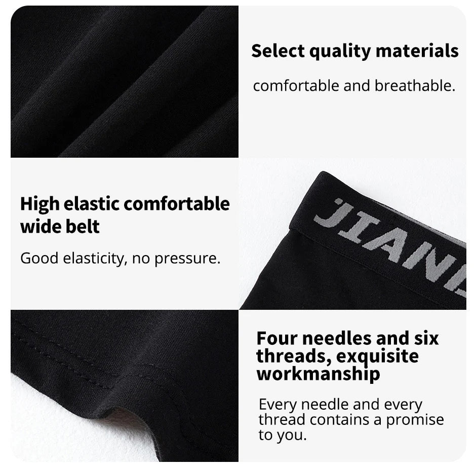 1/5 Pcs Men's Black And White Classic Cycling Long Underwear Multi-size Running Fitness Comprehensive Training Shorts Teenagers