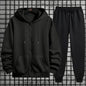 2026 New Arrival Men's Zipper Hoodie Sweatpants 2 Piece Set High Quality Hooded Long Sleeve Sweatshirt Autumn Winter Tracksuit