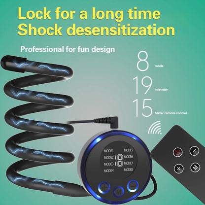 Electric Shock Metal Penis Ring Electric Penis Enlarger Massage Cock Ring Medical Themed Toys Stimulate Adult Sex Toys For Men