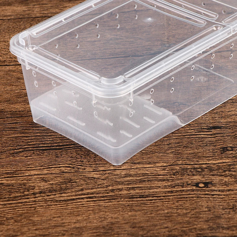1pc Vivarium Lid Reptile Pet Product Reptile Tank Insect Spiders Tortoise Lizard Transparent Breeding Box