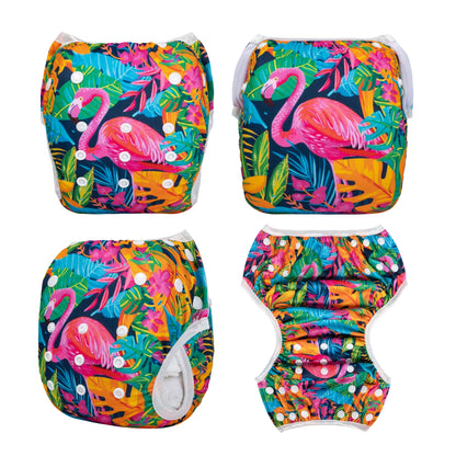U PICK ALVABABY Swim Diaper Adjustable Swim Nappy for Swimming Lessons Fashion Design Swimming Nappy for Baby Under 8 Months