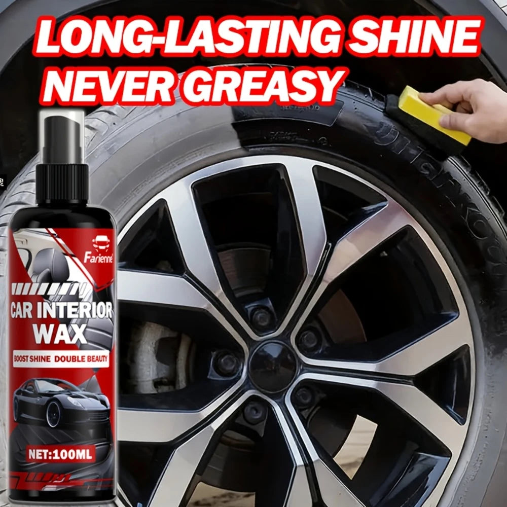 Car Interior Polish Spray – a Versatile Polishing Agent Suitable for Dashboards, Leather Seats, Plastic Trims, And Various Surfa