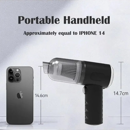 Mini Wireless Wet Dry Car Vacuum Cleaner USB Recharge Portable Handheld Cleaning Device For Car Interior Household Home Use