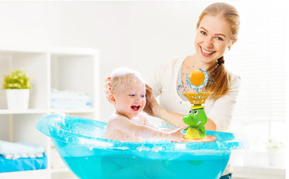Baby Bath Toys, Glowing Crocodile Water Spray Toys, Multiple Water Spray Modes, Children's Bathroom Swimming Supplies Gifts