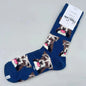 Happy Socks Men's Mid-tube Socks Four Seasons Pure Cotton Classic Socks SIZE 41-46