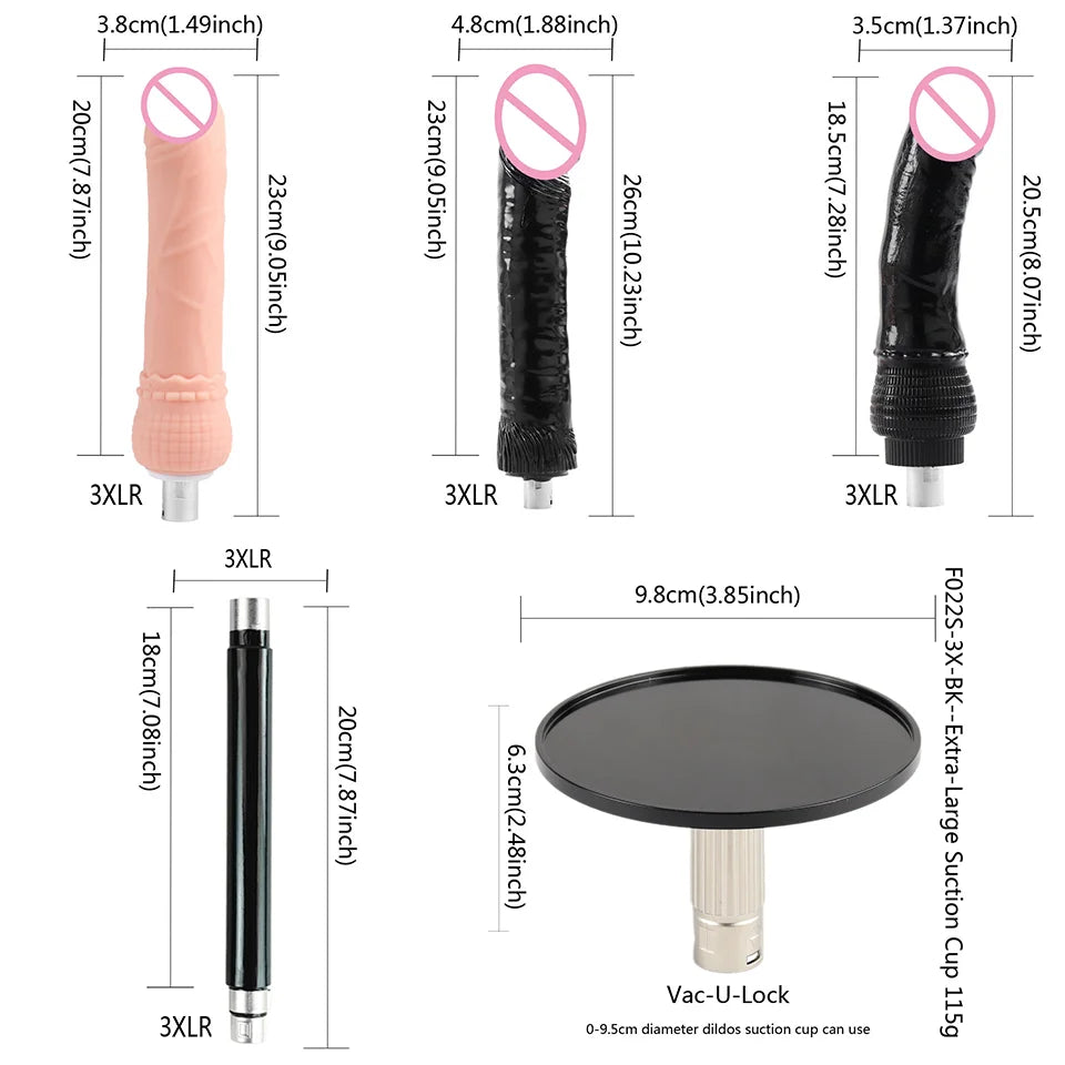 FREDORCH Upgraded Sex Machine for Women with Dildos Automatic Masturbation Machine Pump Gun Love Machine Couple Sex Toys