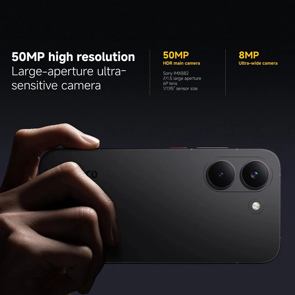 Global Version POCO X8 Pro Smartphone 5G 6.59' 120Hz 100W HyperCharge 6500mAh 50MP Main Camera IP68 20MP Front Camera