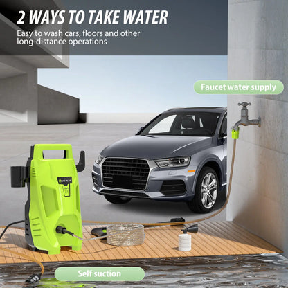 200Bar  Electric High Pressure Washer Jet Washers 3 in 1 Adjustable Nozzle & 7m Hose for Car, Driveway, courtyard Cleaning
