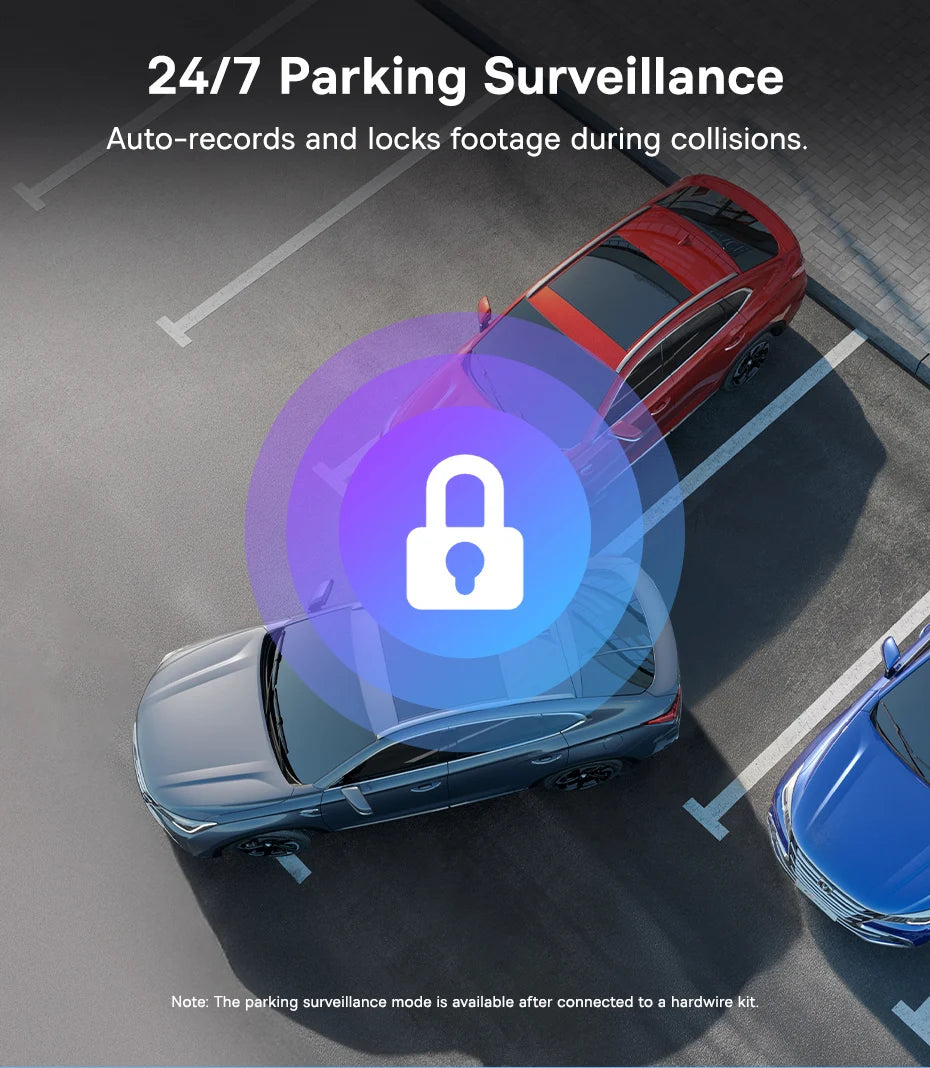 Baseus 4K Dash Cam VD1 Pro Front and Rear UHD Car Camera for SONY Sensor Supercapatior Night Vision WiFi6 DVR Video Recorder