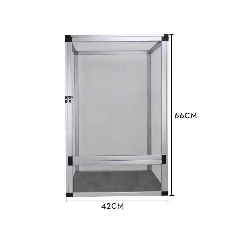 Reptile Terrarium Tall Landscape Ecological Tank Metal Mesh Door Breeding Cage Front Opening Reptile Rainforest Habitats