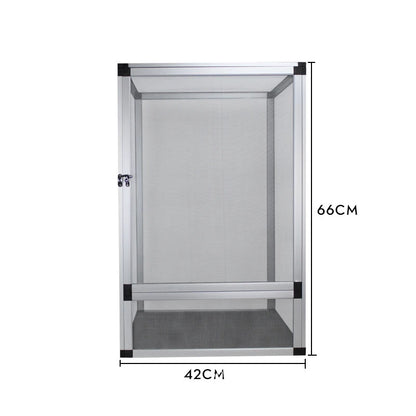 Reptile Terrarium Tall Landscape Ecological Tank Metal Mesh Door Breeding Cage Front Opening Reptile Rainforest Habitats