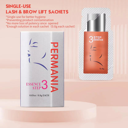 PERMANIA Korea 10 Pcs/Lot 5-8 Mins Lash Lift Eyelash Perm Kit Sachet Number #1#2#3 Setting Lotion Curling Perming Makeup Tool
