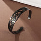 Witch Knot Cuff Bracelet Stainless Steel Pagan Witchcraft Symbol Magic Knot Good Luck Amulet Bangls Celtic Knot Jewelry