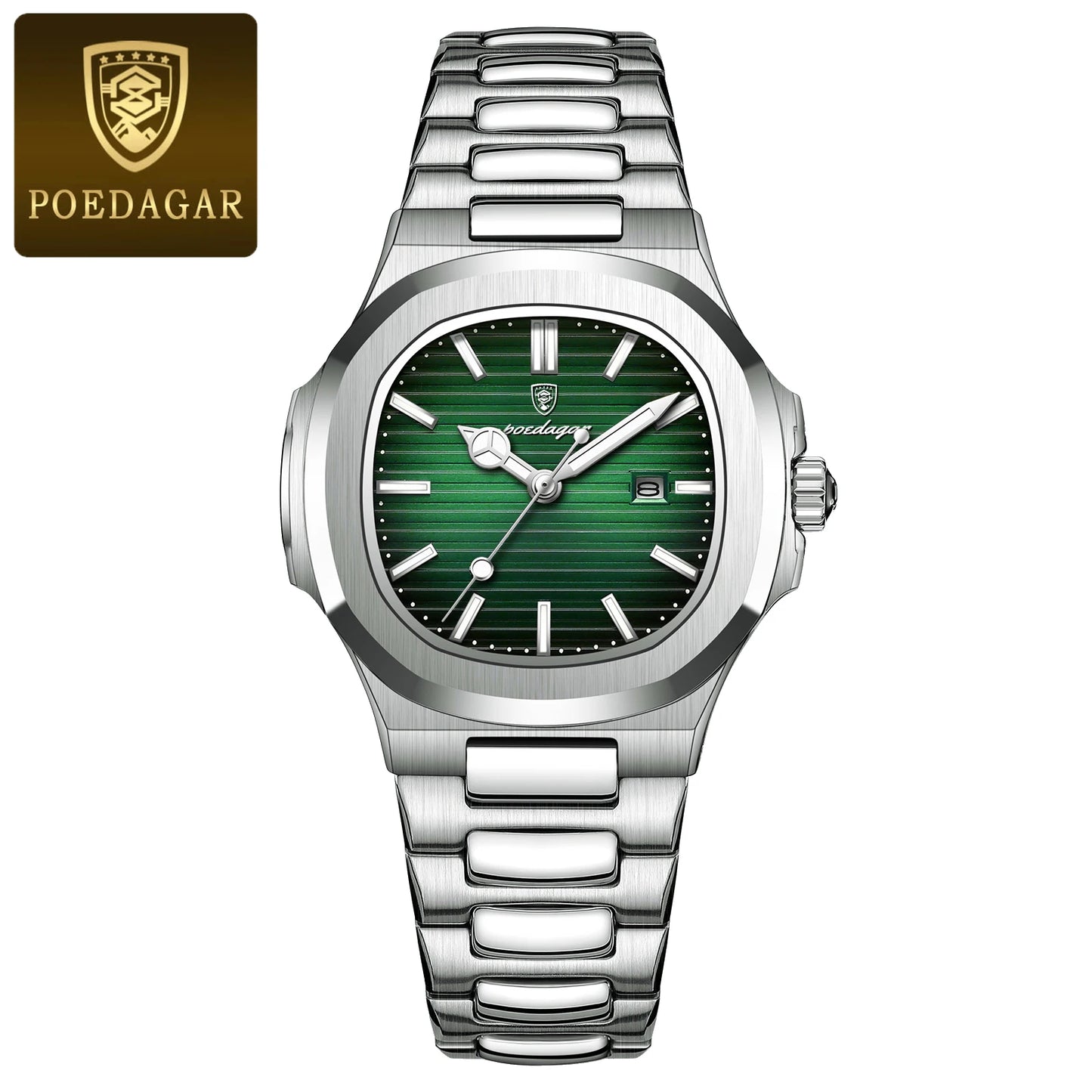 POEDAGAR Top Exquisite Women's Wristwatch Waterproof Luminous Date Fashion Ladies Watches Stainless Steel Quartz Watch For Woman