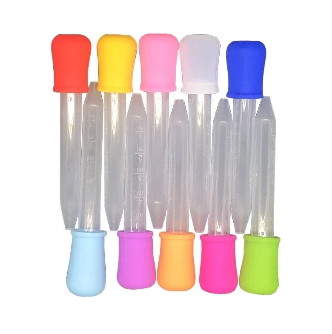10Pcs/Set 5ml Silicone Plastic Pipette School Lab Experiment Supplies Dropper Feeding Medicine Liquid Eye Ear Pipette Dropper