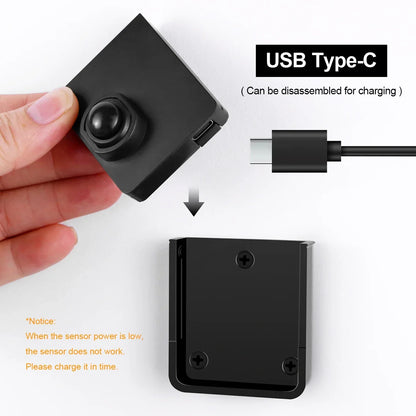Wireless Moveable PIR Motion Sensor Switch USB Rechargeable DC12V-24V Work With Receiver Multi-pieces Linkage Use For LED Light