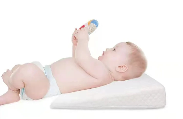 Baby Kawaii Anti Spitting Milk Slope Cushion Pillow Newborn Memory Pillow Lightweight, Breathable Non slip Baby Pillow