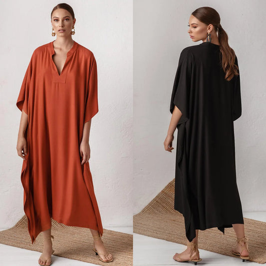 WeHello-Silky Smoothnes，Shirt for Women, Loose and Comfortable, Beach Vacation Robe, Bikini Sunscreen Shirt, Cover Up
