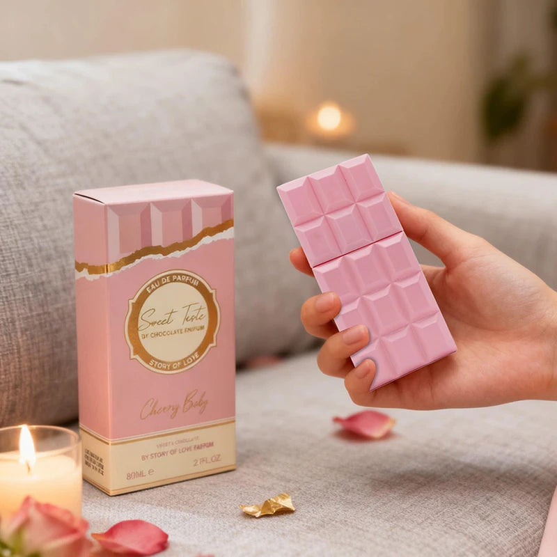 Sweet Chocolate Unisex Perfume 100ml Sweet Fragrance Long-lasting Scent Body Spray Creative Design Must-have For Daily Commutes