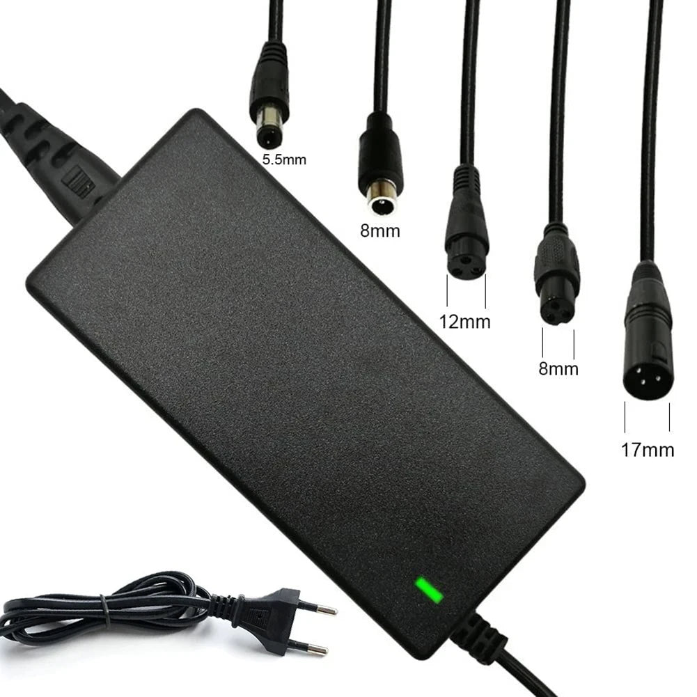 42V 54.6V 2A Battery Power Adapters For Lithium Battery Pack AC100-240V 36V 48V 2A Lithium Battery Charger 5 Plugs EU / US Plug