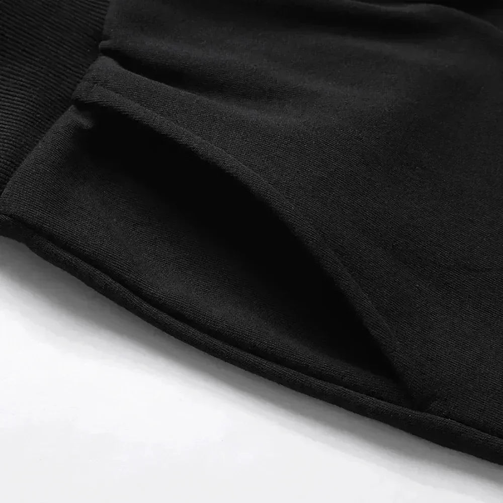 Men's 2026 New Hot Summer Grey Cotton Y2K Hiphop Streetwear Shorts European Street Style Trendy Baggy Casual Cargo Urban Wear