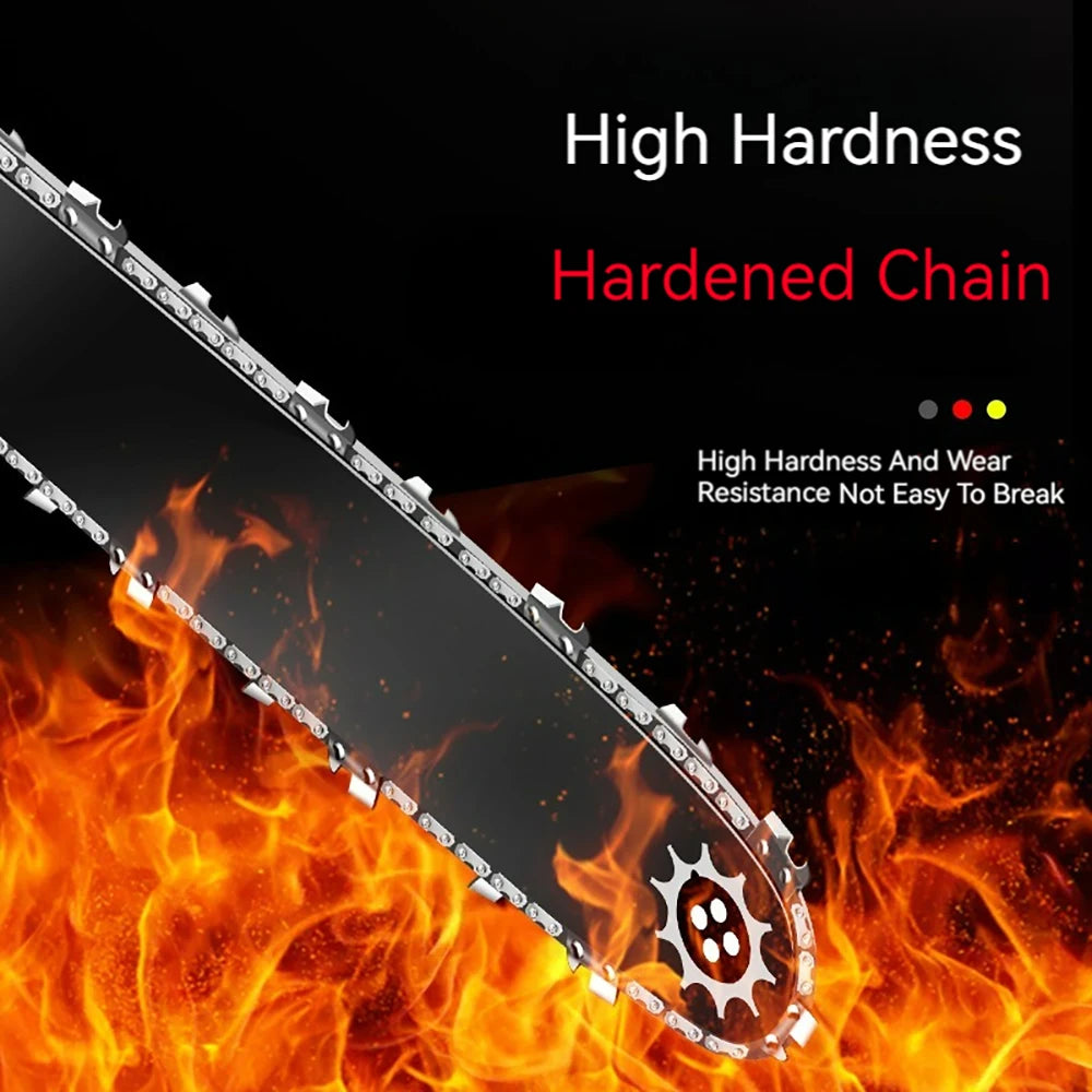 12" Guide Bar & 45 Link Chain Set 3/8"LP Pitch 0.050" Groove Width Rounded Teeth Alloy Chainsaw Components 12 Inch Electric Saw