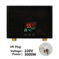 110V 220V Instant Water Heater Kitchen Bathroom Wall Mounted Electric Water Heater Hot Water Shower with LCD Temperature Display