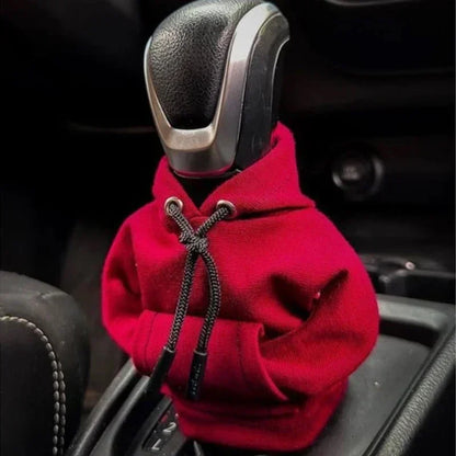 Car Hoodie Handle Shark Cute Hoodie Car Gear Shift Knob Cover Short Plush Manual Handle Gear Auto Interior Accessories
