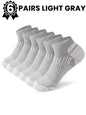 12Pairs High Qualit Athletic Socks Men's Ankle Socks Running Cyclling Waist Honeycomb Design And Firm Sports Leisure Socks Gifts