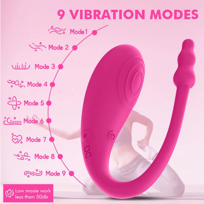 APP Remote Control with 9 mode Wearable Underwear Egg Vibrator for Female male Stimulator, Adult sex toy Couple Sex toy Games