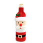 2024 Christmas Knitted Wool Red Wine Bottle Cover Ornament Table Dress Up Home Christmas Decor Hotel Restaurant Festivals Decor