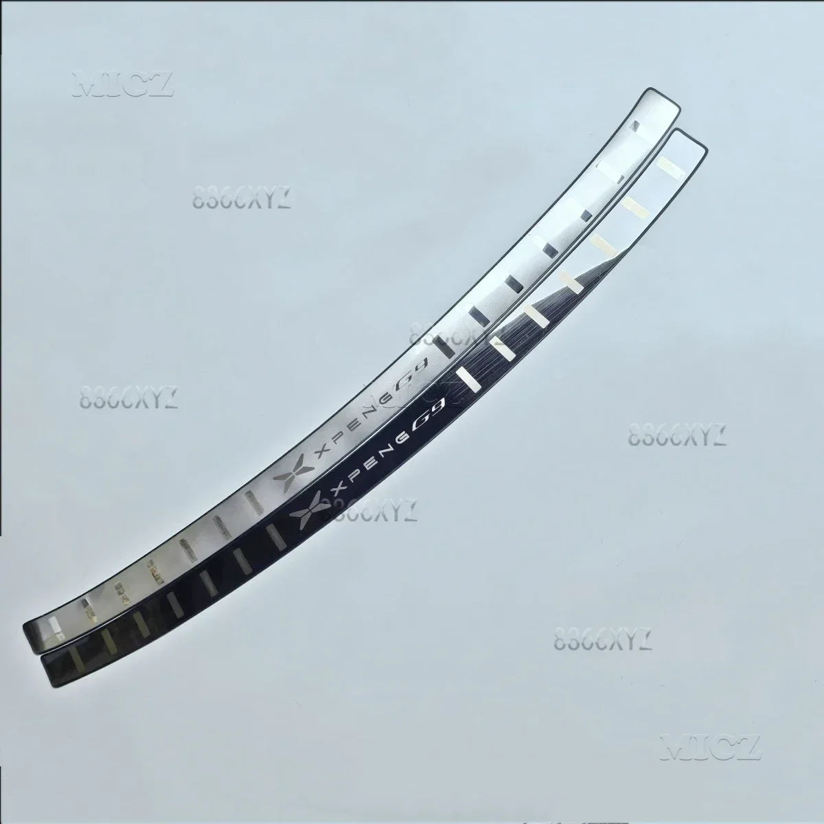 Car styling Rear Bumper Protector Sill Trunk Rear guard Tread Plate Trim For XPENG G9 2022 2023
